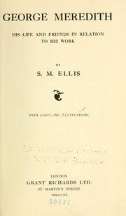 Cover of George Meredith by S. M. Ellis