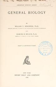 Front cover of General biology by William Thompson Sedgwick