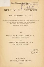 Front cover of Bellum Helveticum by Cornelius Marshal Lowe