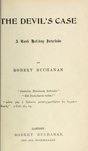 Cover of The devil's case by Robert Williams Buchanan