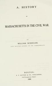Front cover of A history of Massachusetts in the Civil War by William Schouler