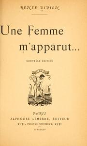 Cover of Une femme M'apparut-- by Renée Vivien