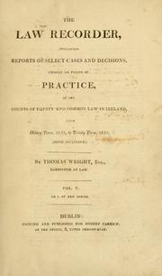 Cover of The law recorder by George Wright