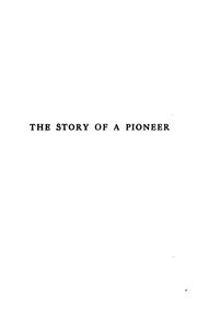 Front cover of The Story of a Pioneer by Anna Howard Shaw