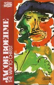 Cover of Weg zu Christo by Jacob Boehme