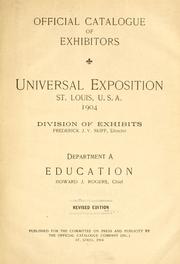 Cover of Official catalogue of exhibitors. Universal exposition. St. Louis, U.S.A. 1904 by Louisiana Purchase Exposition (1904 Saint Louis, Mo.)