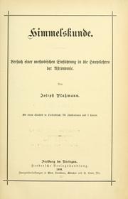 Cover of Himmelskunde by Plassmann, Joseph