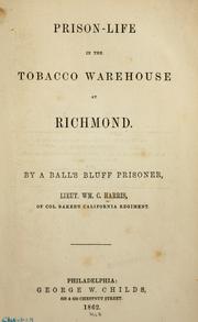 Front cover of Prison-life in the tobacco warehouse at Richmond by Harris, William C.
