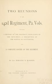 Cover of Two reunions of the 142d Regiment, Pa. Vols by Horatio N. Warren