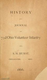 Front cover of Journal-history of the Seventy-third Ohio Volunteer Infantry by Samuel H. Hurst