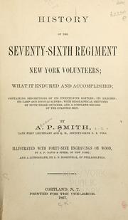 Front cover of History of the Seventy-Sixth Regiment New York Volunteers by A. P. Smith