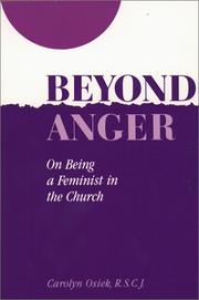 Cover of Beyond anger by Carolyn Osiek