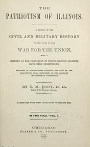 Front cover of The patriotism of Illinois by T. M. Eddy