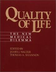 Front cover of Quality of life by James J. Walter