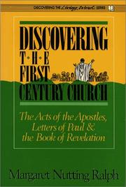 Cover of Discovering the first century church by Margaret Nutting Ralph
