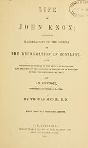 Front cover of Life of John Knox by M'Crie, Thomas