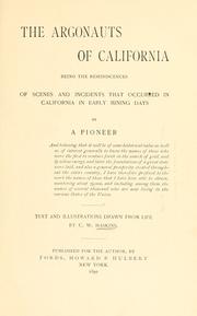 Front cover of The Argonauts of California by Charles Warren Haskins