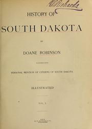 Front cover of History of South Dakota by Doane Robinson