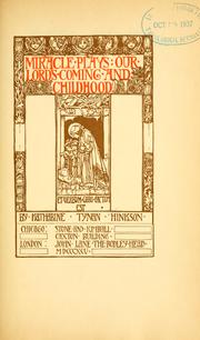 Cover of Miracle plays by Katharine Tynan