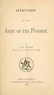 Front cover of A History of the Army of the Potomac by J. H. Stine