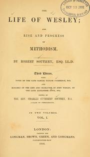 Front cover of The life of Wesley by Robert Southey