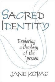 Cover of Sacred identity by Jane Kopas