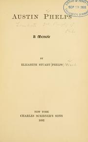 Cover of Austin Phelps by Elizabeth Stuart Phelps