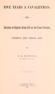 Cover of Five years a cavalryman by H. H. McConnell