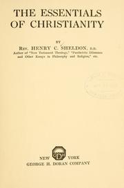 Front cover of The essentials of Christianity by Henry C. Sheldon