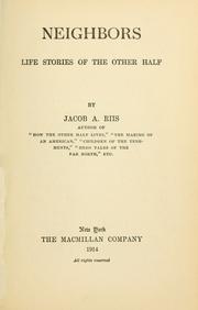 Cover of Neighbors by Jacob A. Riis