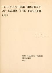 Front cover of Scottish history of James IV by Robert Greene