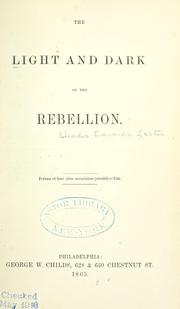Cover of The Light And Dark Of The Rebellion by C. Edwards Lester