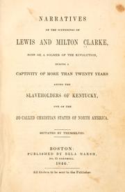 Front cover of Narratives of the sufferings of Lewis and Milton Clarke by Clark, Lewis Garrard