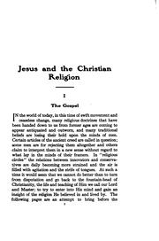 Cover of Jesus and the Christian religion by Francis Augustus Henry