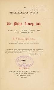 Front cover of The miscellaneous works of Sir Philip Sidney, knt by Sir Philip Sidney
