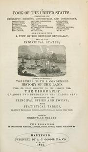 Cover of A book of the United States by Grenville Mellen