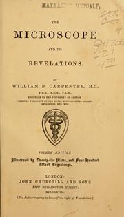 Cover of The microscope and its revelations by William Benjamin Carpenter