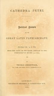 Front cover of Cathedra Petri by Thomas Greenwood