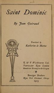 Cover of Saint Dominique (1170-1221) by Guiraud, Jean