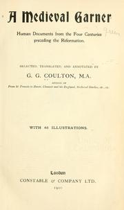 Cover of A medieval garner by Coulton, G. G.