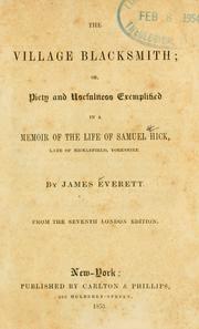 Cover of The village blacksmith by James Everett
