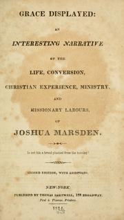 Cover of Grace displayed by Joshua Marsden