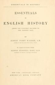 Cover of Essentials in English history by Albert Perry Walker