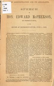 Front cover of The administration and its assailants by McPherson, Edward