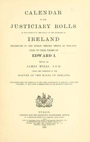 Front cover of Calendar of the justiciary rolls by Ireland. Court of the Justiciar.