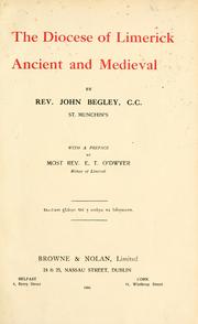 Front cover of The Diocese Of Limerick, Ancient And Medieval by John Begley