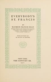Cover of Everybody's St. Francis by Maurice Francis Egan