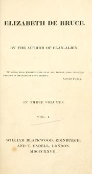 Cover of Elizabeth de Bruce by C. I. Johnstone