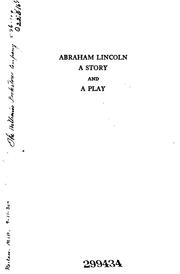 Cover of Abraham Lincoln by Mary Hazelton Blanchard Wade