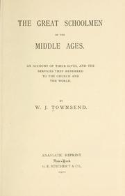Front cover of The great schoolmen of the middle ages by W. J. Townsend